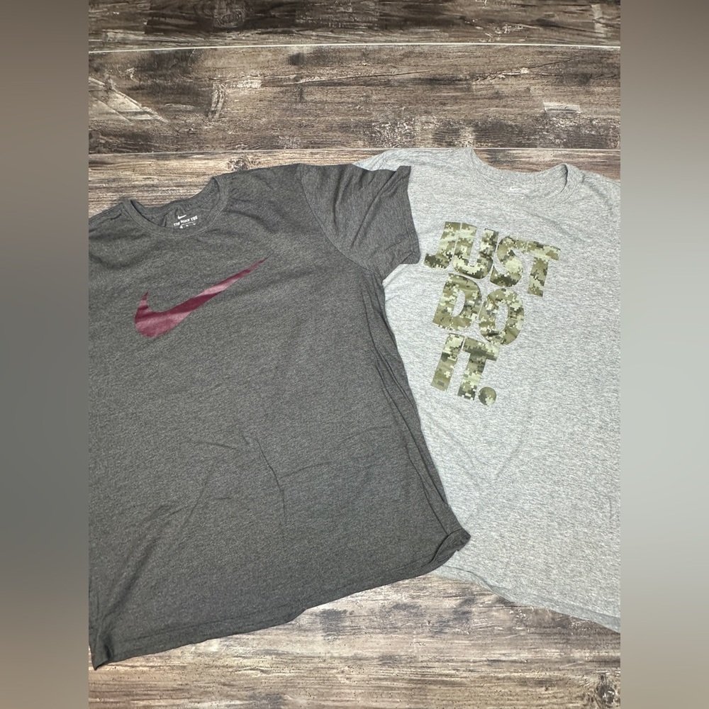 Nike T Shirt Bundle XL Swoosh Just Do It Camo Athletic Tee Lot GUC